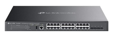 TP-Link k Omada SG5428XMPP V1 - Switch - L3 Lite - Managed - 24 x 10/100/1000 (PoE++) + 4 x 10Gb Ethernet SFP+ - side to side airflow - rack-mountable