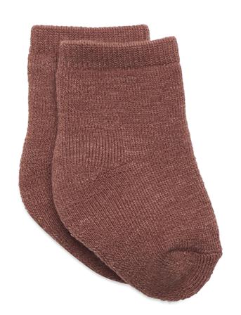 Nbfwaksi Wool Terry Sock Xxii Socks & Tights Socks Brun Name It