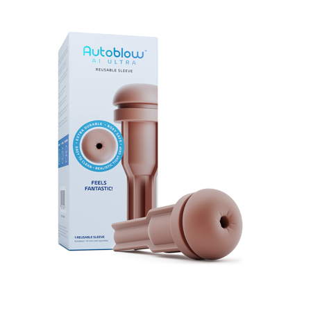 Autoblow AI Ultra Anus Sleeve Chocolate - Sexleker Vuxen: Fleshlight, penisring, hylser & pumper