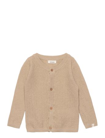 Nbmdija Ls Knit Card Lil Strikkegenser Cardigan Beige Lil'Atelier*Betinget Tilbud