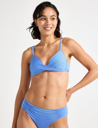 Lindex Swim Top Nicola Shiny - Blue - S