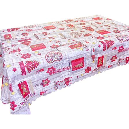 Julduk, bordsduk för helgdagar, festdekorationer (stil 2)