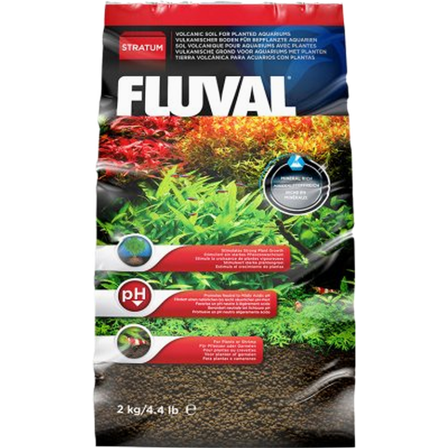 Fluval - Plant & Shrimp Stratum Brun 2 kg - Akvaristikk - Vannpreparat - Plantenæring - ZOO.no