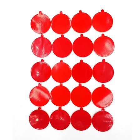 Stærk og vandafvisende dobbeltsidet tape 20 klistermærker Transparent