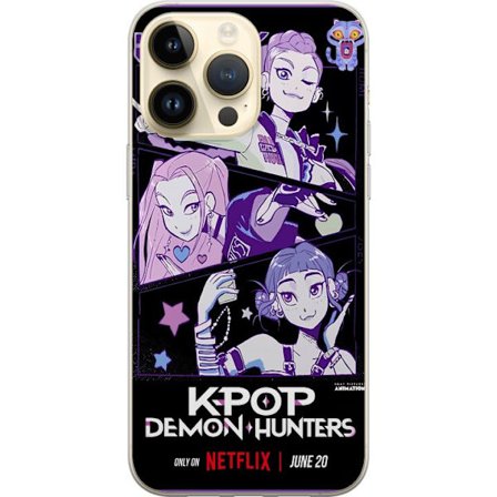 Yhteensopiva Puhelinkuori Apple iPhone 15 Pro Max Kpop Demon Metsästäjät Huntrix Juliste Mira Zoey Rumi Violetti Tähti Hehku