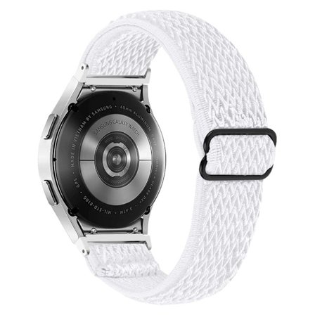Elastisk enkel klokkerem til Samsung Galaxy Watch 4 - Hvit