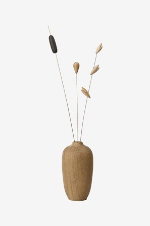 Spring Copenhagen - Puinen koriste Bloom maljakko, jossa kukkia 12 cm. - Luonnonväri - Sisustus - - Homeroom