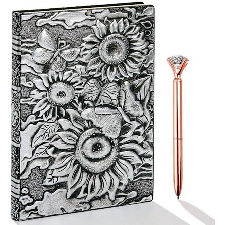 Läderjournal Anteckningsbok, A5 Linjerad Journal, 200 Sidor, Personlig Dagbok - Antik Handgjord Anteckningsblock Skissbok