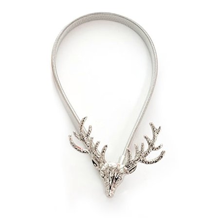 [NT] Verhopidikkeet Verhon soljet Rei'itysvapaa metallinen verhopidin sarven muotoinen hopea