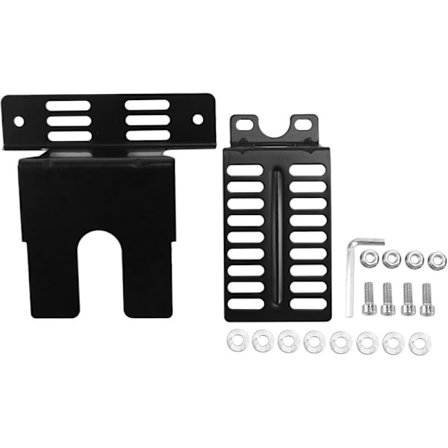 2 stk. rustfrit stål rotisserie motor beslag sæt universel BBQ motor holder plader udendørs camping grill værktøj