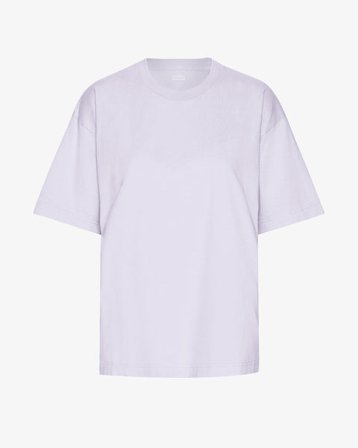 Oversized Organic T-Shirt - Soft Lavender - Female - XS