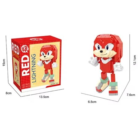Tegneserie Sonic Byggeklodser Actionfigurer Læringslegetøj til Børn Fødselsdagsgave