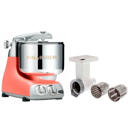 Ankarsrum Assistent Original AKM6230 Coral Crush + Grønnsakskutter - Kjøp kjøkkenmaskin hos Bakeren og Kokken