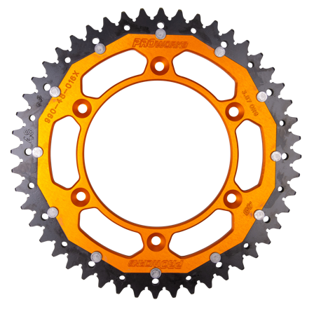 Zębatka Tylna Proworks Interlink Pomarańczowa - Husqvarna FC 350 2014-2026