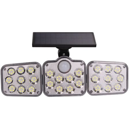 Vattentät LED-solcellslampa för utomhusbruk med inbyggd rörelsesensor, 138 LED-gatubelysning