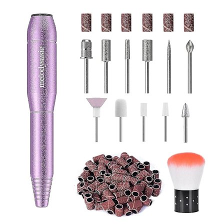 Elektrisk Negleboremaskin 11 i 1 Sett, Bærbar Elektrisk Neglefil Efile Sett For Akryl Gel Negle, Manikyr Pedikyr Verktøy Med
