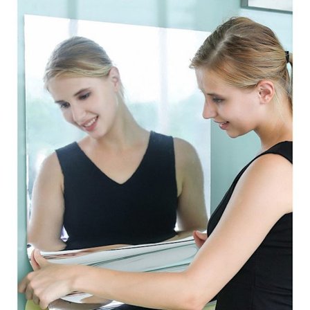 50x200cm speil veggdekor klistremerker selvklebende sølv veggkunst