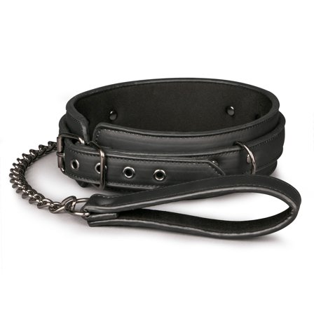 Fetish collar with leash - Easy Toys