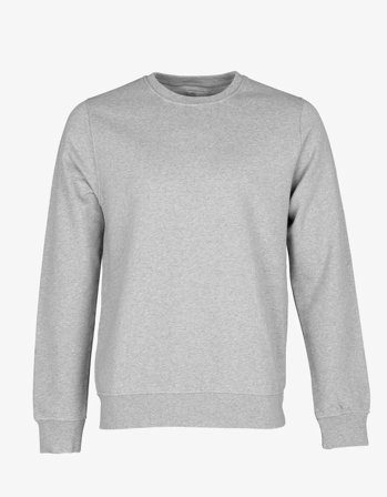 Classic Organic Crew - Heather Grey - XL