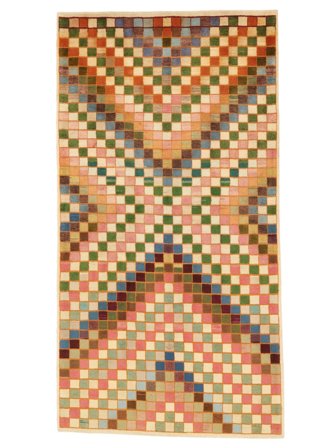 Hand Knotted Persian Gabbeh Persia Fine Rug 120X233 Brown/Orange