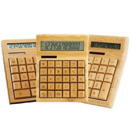 Bambus Lommeregner Personlighed Lommeregner Stor Display Lommeregner