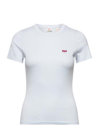 Ss Rib Baby Tee Plein Air T-shirt Top Blå LEVI ́S Women