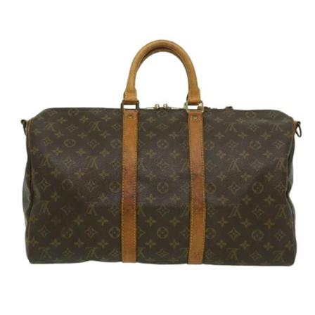 Louis Vuitton Vintage, Pre-owned Canvas Keepall Bag Bruin, Dames, Maat:ONE Size