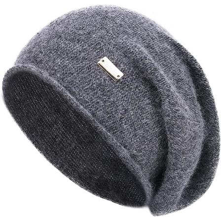 Cashmere Slouchy Knit Hat för kvinnor Vinter Mjuk Varm Dam Ull