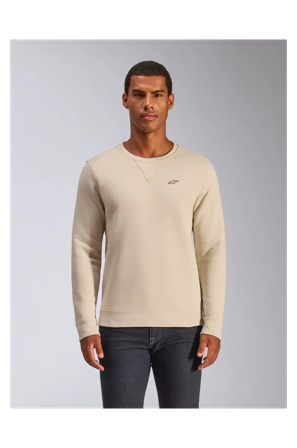 Felpa Alpinestars Positive Crew Bianco Sporco XL