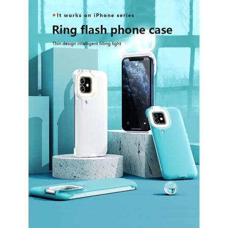 (Lyseblå) Fyldlys Telefonetui Til Iphonexr (FMY)