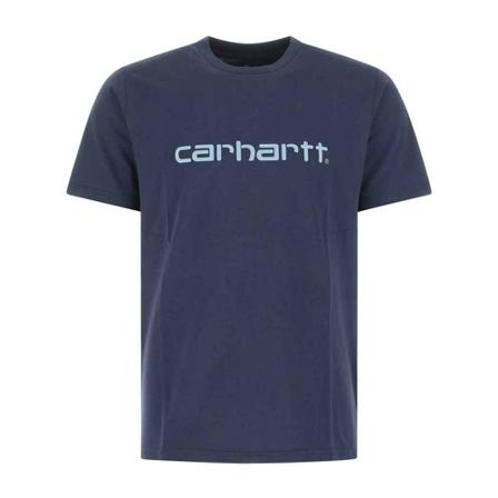 Carhartt Wip T-Shirts , Blauw , Heren , Maat: M