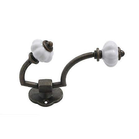 Naulakko vintage antiikki seinään asennettava koukku makuuhuoneeseen 2 kpl - pronssi TAF