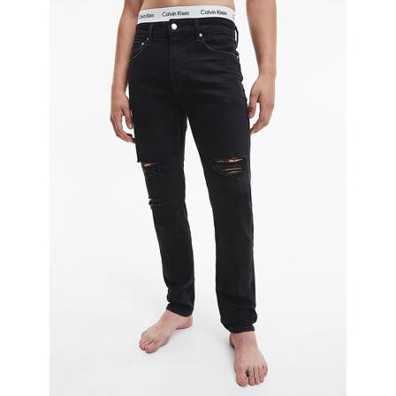 Calvin Klein, Straight Jeans Czarny, Mężczyzna, Rozmiar: W34