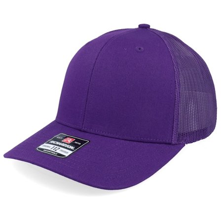Richardson - Purple trucker Czapka Z Daszkiem - 112 Solid Purple Trucker @ Hatstore