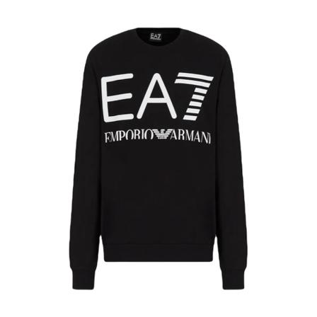 Emporio Armani Ea7, Sweatshirt Zwart, Heren, Maat:L,Katoen