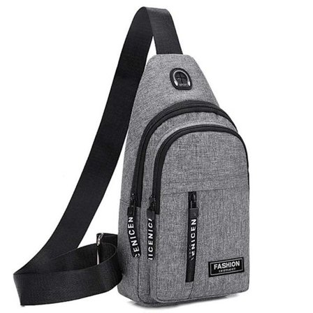Crossbody Chest Bag Pack Shoulder Sling Ryggsäck för män Outdoor Travel Sport - on stock