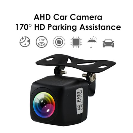 Bilens backspegel 1080p högupplöst ahd backkamera med LED-ljus nattseende backspegel bilkamera rotation