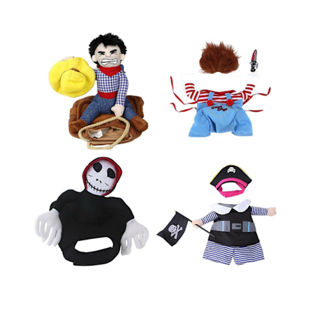 Halloween Hundekostume Dyretilbehør Sjove Kostumer til Små og Mellemstore Hunde Ny Pirat-L