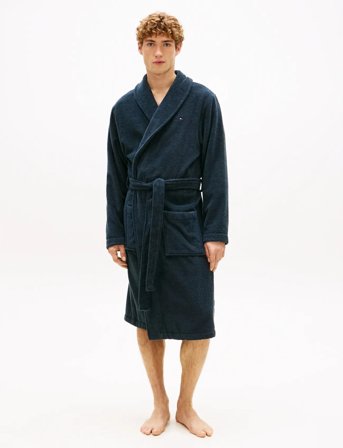 Tommy Hilfiger Bathrobe - Blue - M