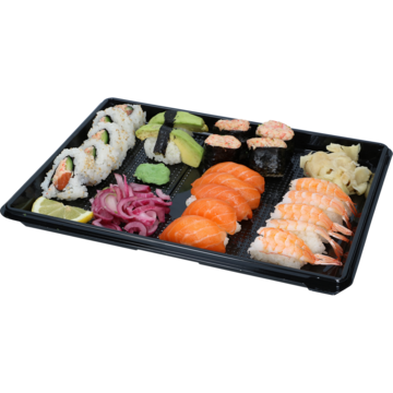 Sushifat svart 32x25 cm