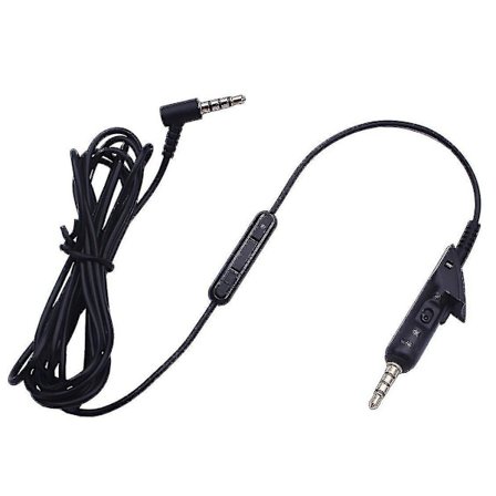 Til Bose Quietcomfort 15/qc15 Qc2 Hovedtelefonkabel Lydkabel Kabel Dobbelt 3,5 mm Aux-kabel (Størrelse: Med knapper) db