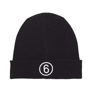 MM6 Maison Margiela Black Branded Beanie 8-10 Years - Headwear - 8-10 years - Black - Junge
