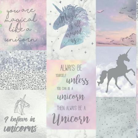 Arthouse Believe In Unicorns Glitter Tapet 10m X 53cm Multi