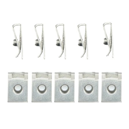 Rustfri Bil Nummerplade Fastgørelse Bil Fjederstål U Type Klips Universal