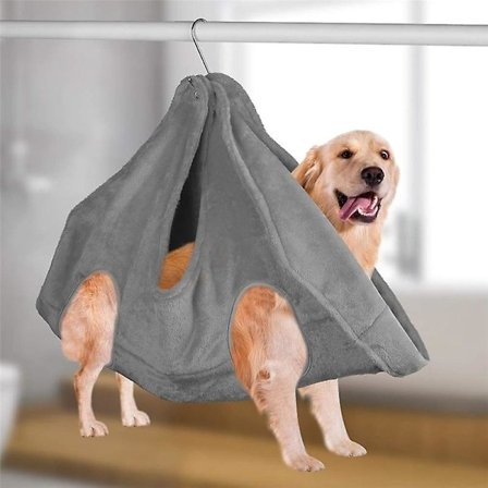 Dog Hammock Helper Pet Grooming Hängmatta Hund Grooming Hängande Gray M