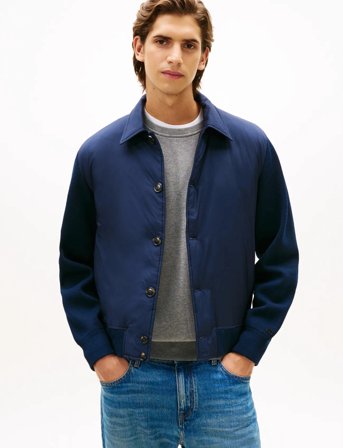 Tommy Hilfiger Dc Mix Media Jacket - Navy - L