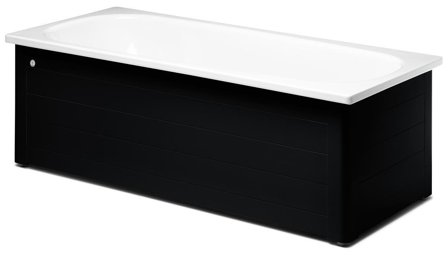 Gustavsberg 7416 Helfrontstativ 700 x 1600 mm, svart, Badrum