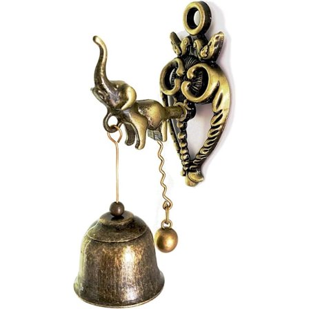 Vintage Dørdekorationsklokke Lille Elefantklokker Vindklokker Butiksdør