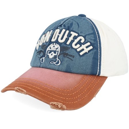Von Dutch - Azul adjustable Boné - Embroidery Baseball Cap White/Blue/Brown A-Frame Adjustable @ Hatstore