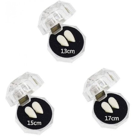 3 Par Vampyrtænder/bøjler, 3 Størrelser